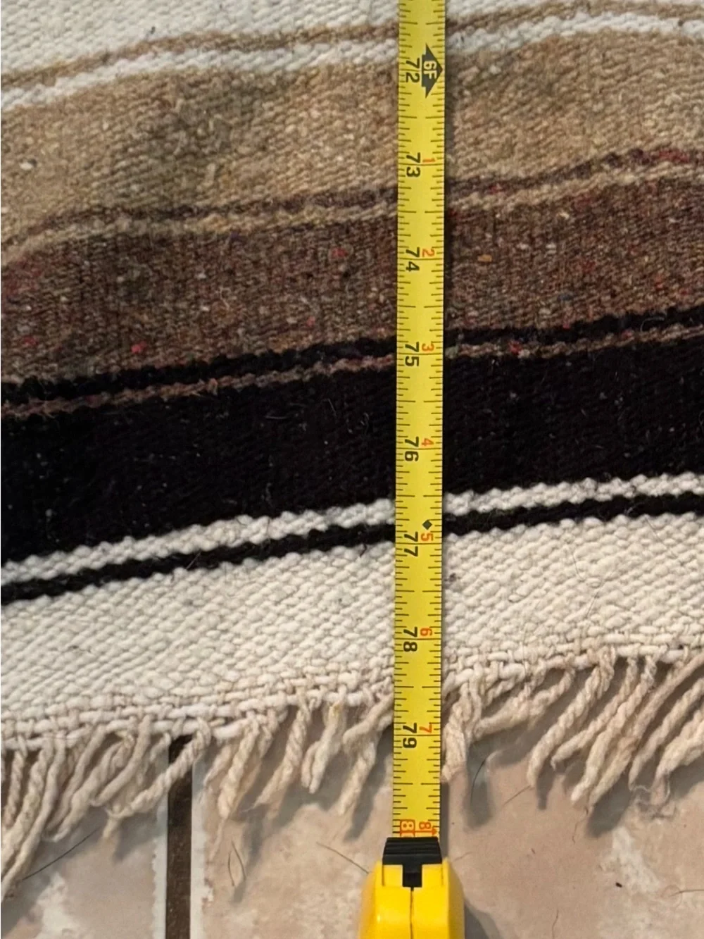 Vintage Ole Mexican/Southwest Handwoven Charming Rustic Blanket/Rug/Wall Art